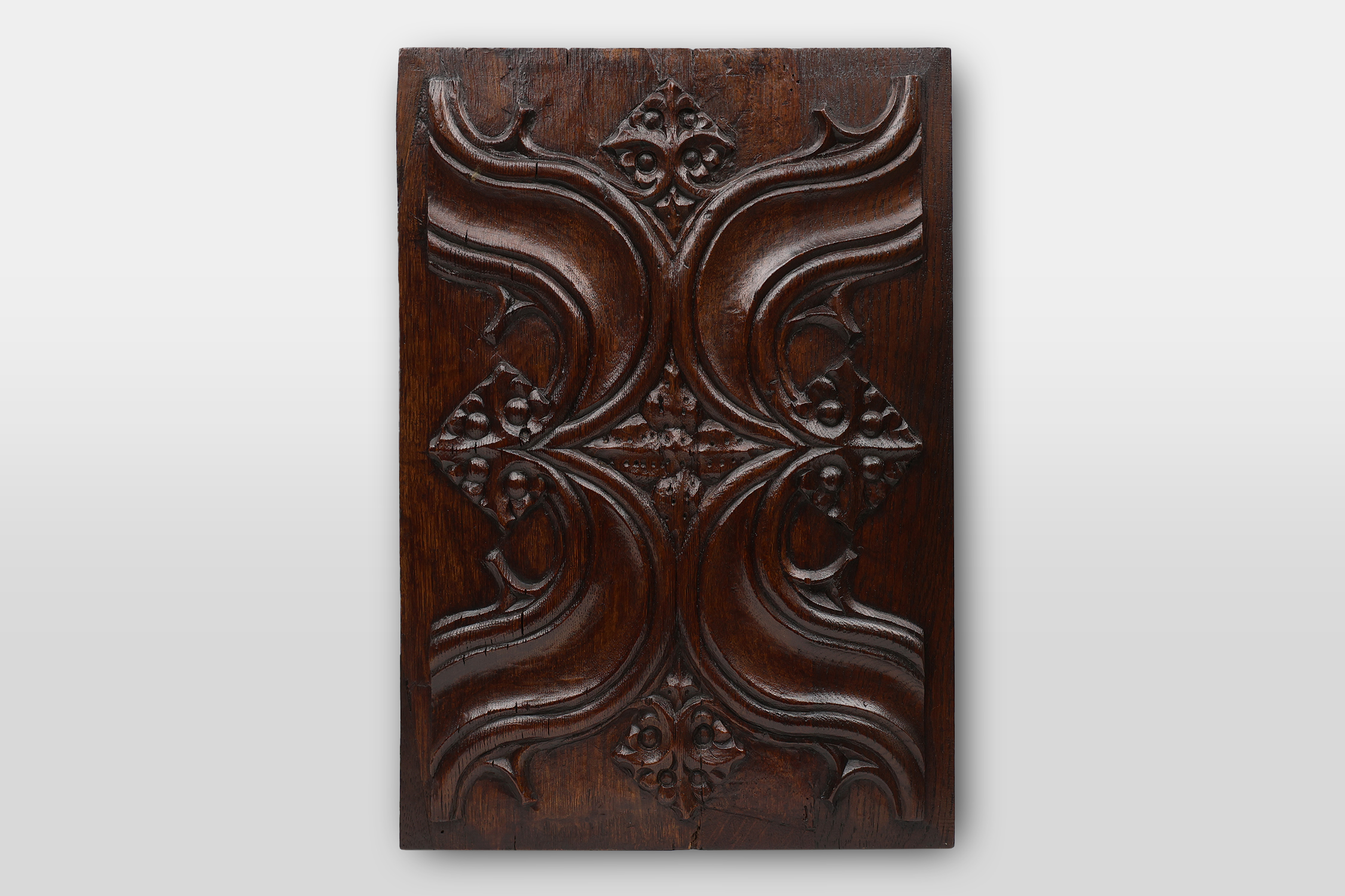 Set of 6 Gothic sculpted oak panels from the 16th century, Belgiumthumbnail